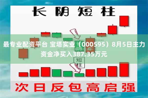 最专业配资平台 宝塔实业（000595）8月5日主力资金净买入387.35万元