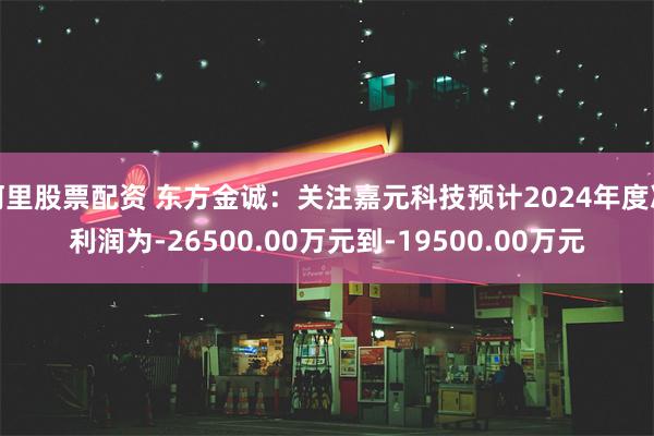 阿里股票配资 东方金诚：关注嘉元科技预计2024年度净利润为-26500.00万元到-19500.00万元